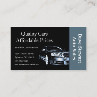 Used Car Dealer Business Card