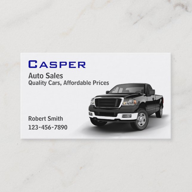Used Car Dealer Business Card (Front)