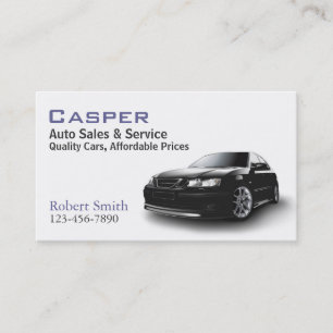 Used Car Dealer Business Card