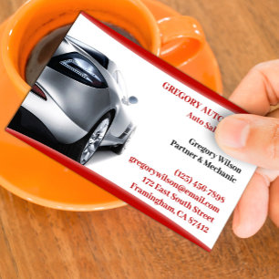 Used Car Sales Business Card Template