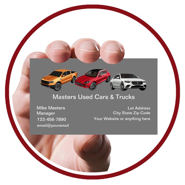 Used Car Sales Dealership Business Cards (Creator Uploaded)