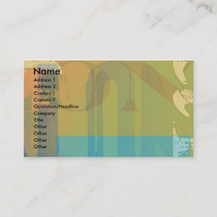 Used letters business card