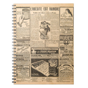 Used paper background. Old newspaper pages with vi Notebook