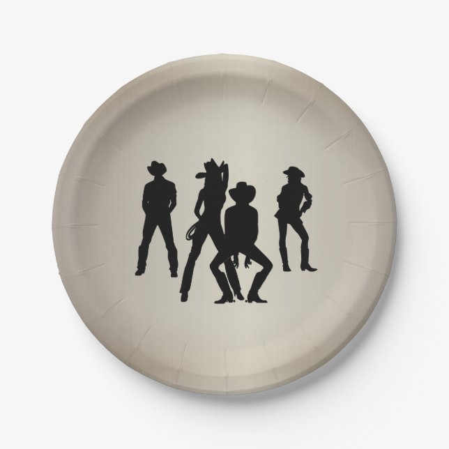 Used to Be a Line Dance Paper Plate (Front)