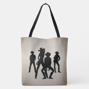 Used to Be a Line Dance Western Tote Bag
