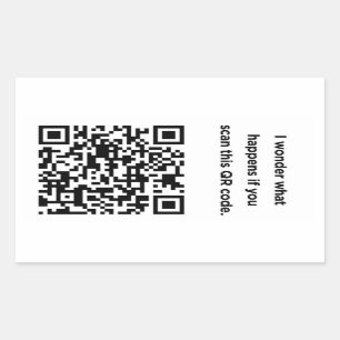 Useless QR Code: Wonder Rectangular Sticker
