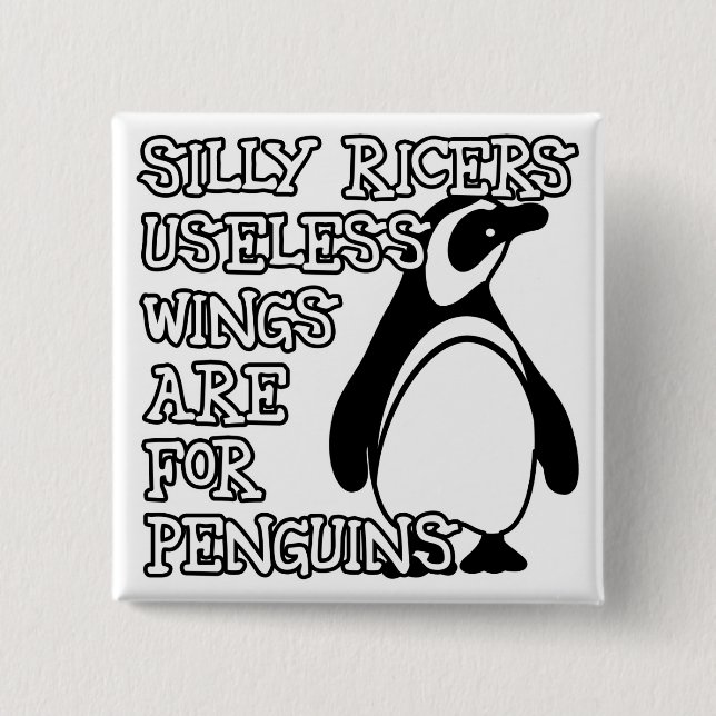 Useless Wings 15 Cm Square Badge (Front)
