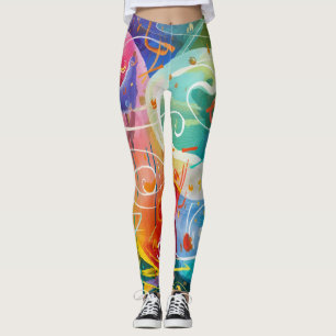 User Women's Colourful Leggings  art
