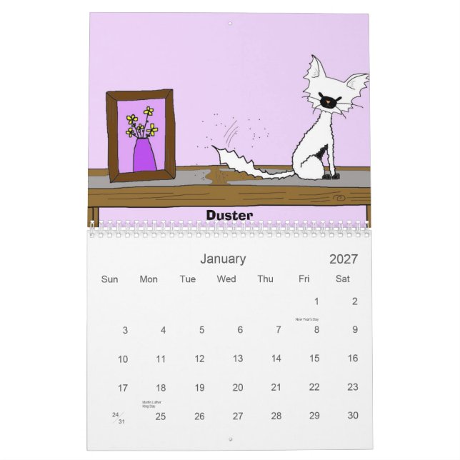 Uses for a Second Hand Cat (Meet the Mews) Calendar (Jan 2027)