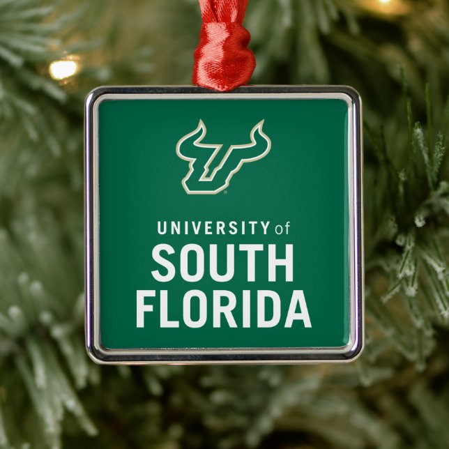 USF Bulls Metal Ornament (Tree)