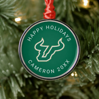 USF Bulls Metal Ornament