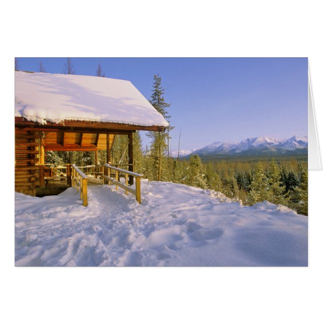 USFS Schnauss Cabin rental in Winter ovelooking (Front Horizontal)