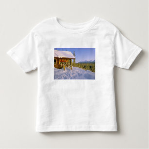 USFS Schnauss Cabin rental in Winter ovelooking Toddler T-Shirt