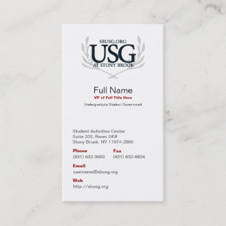 USG Official Business Card