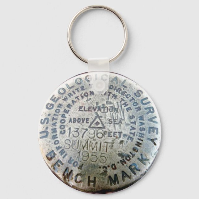USGS survey marker Key Ring (Front)