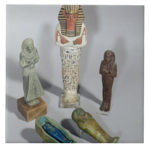 Ushabti figures ceramic tile