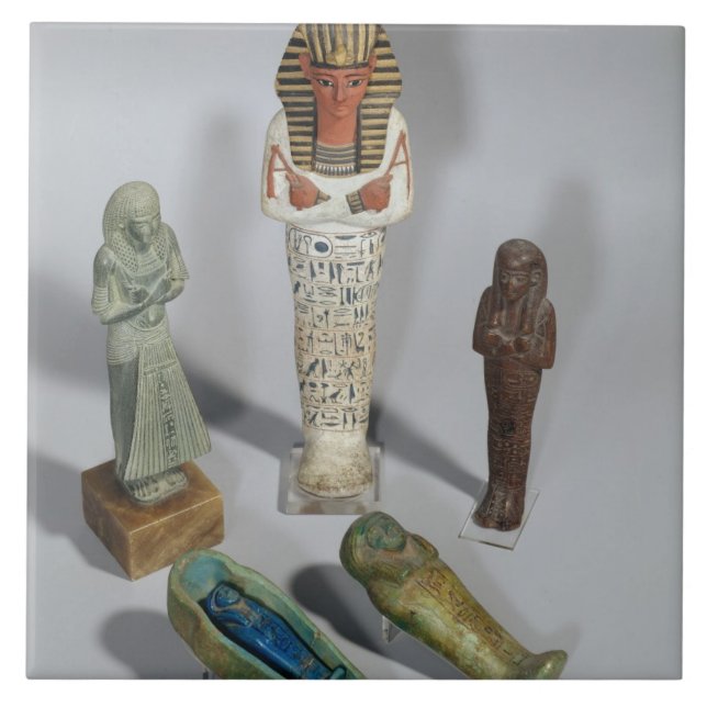 Ushabti figures ceramic tile (Front)