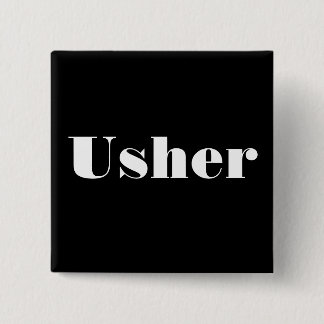 Usher 15 Cm Square Badge