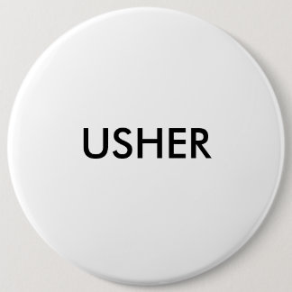 USHER 6 CM ROUND BADGE