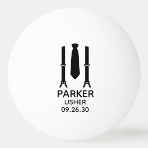 Usher Black Tie Ping Pong Ball