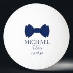 Usher Blue Bow Tie Ping Pong Ball<br><div class="desc">These ping pong balls are great for the ushers in your wedding. If all your wedding party will be wearing suits with bow ties this design with a traditional double bow tie in blue would be perfect. They'd be great for a bachelor party or weekend. The job title can be...</div>