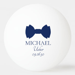 Usher Blue Bow Tie Ping Pong Ball