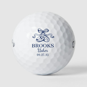Usher Blue Wedding Rings Golf Balls