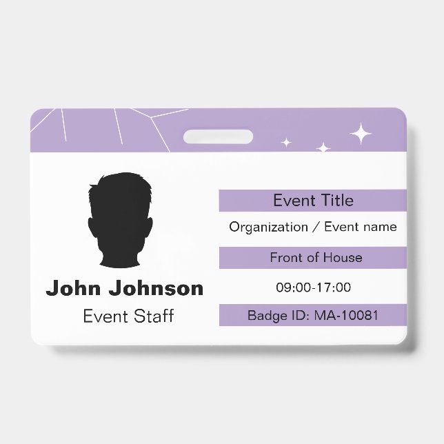 Usher ID Badge (Front)