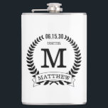 Usher Initials Hip Flask<br><div class="desc">These 8 oz. flasks are a great favour for the ushers in your wedding.  They are traditional yet modern.  They'd be great for a bachelor party or weekend.</div>