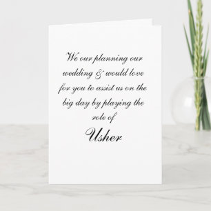 Usher Invitation