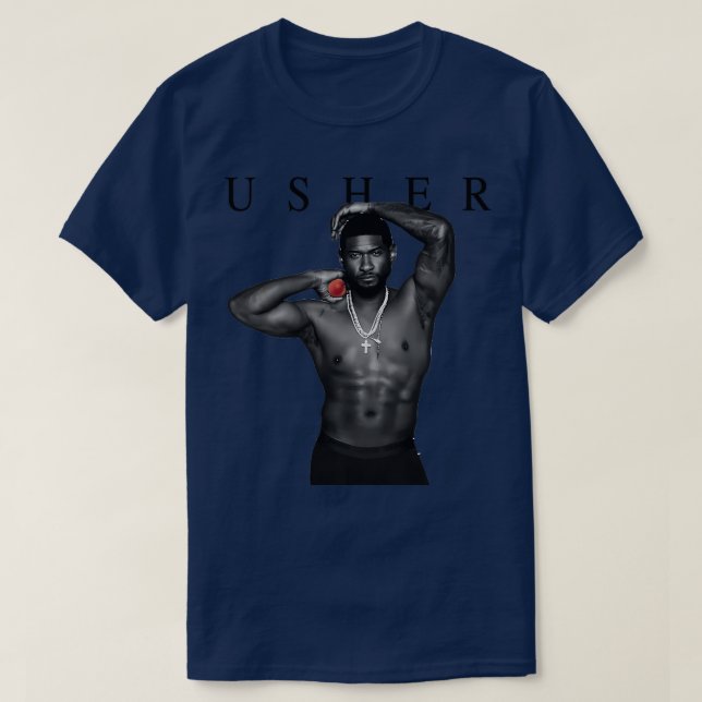 Usher Past Present Future Tour Tote T-Shirt (Design Front)