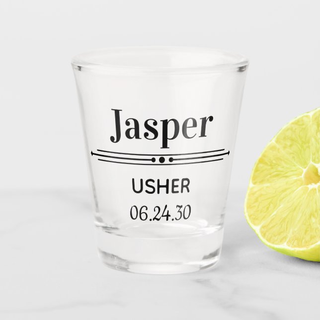 Usher Personalised Shot Glass (Front)