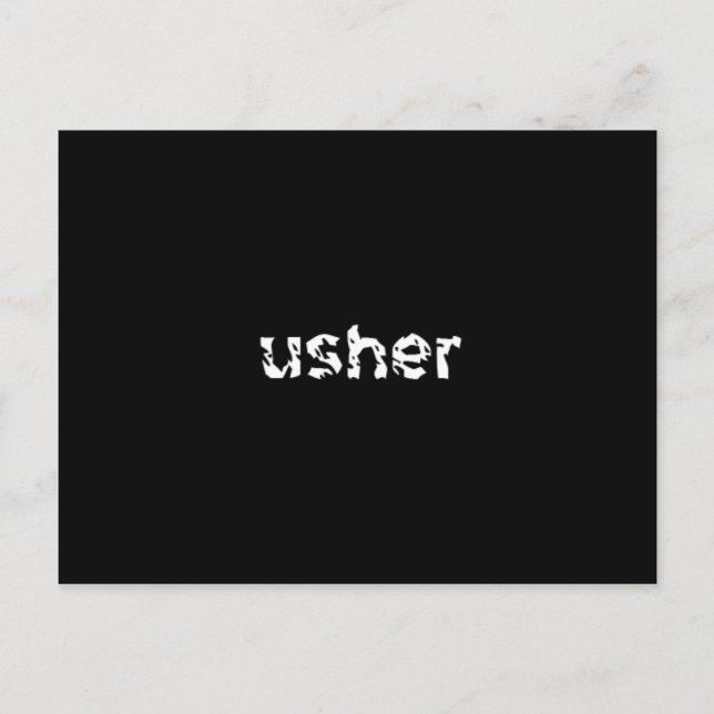 Usher Postcard (Front)