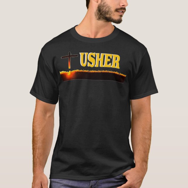 Usher Uniform  for Christians church Gift Men  Wom T-Shirt (Front)