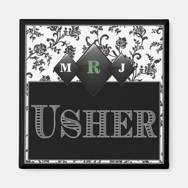 Usher's Pin / Button Magnet (Front)