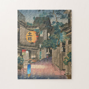 Ushigome Kagurazaka Tsuchiya Koitsu shin hanga art Jigsaw Puzzle