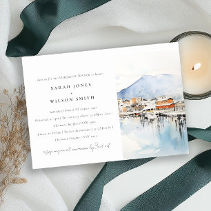 Ushuaia Argentina Landscape Rehearsal Dinner Invitation