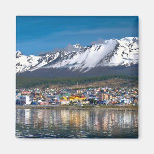 Ushuaia Panoramic Photography view Photo Print Magnet