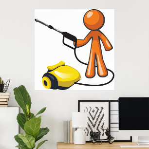 Using A Pressure Washer Poster