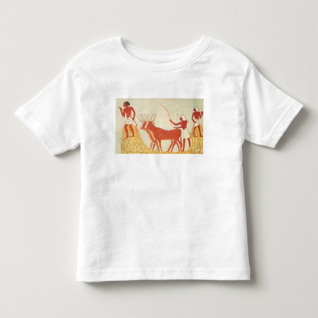 Using cows to trample wheat toddler T-Shirt (Front)