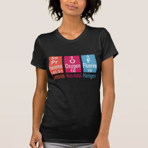 USING ELEMENTS ON THE PERIODIC TABLE TO SPELL PROF T-Shirt
