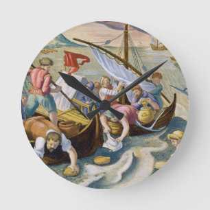 Using Sponges to Collect Naphtha from the Surface Round Clock