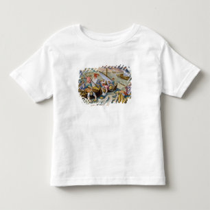 Using Sponges to Collect Naphtha from the Surface Toddler T-Shirt