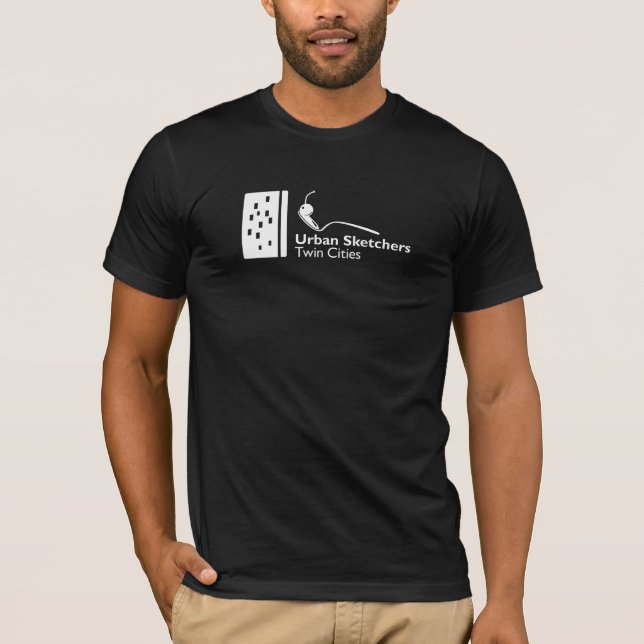 USK Twin Cities White Logo Premium Tri-Blend Shirt (Front)