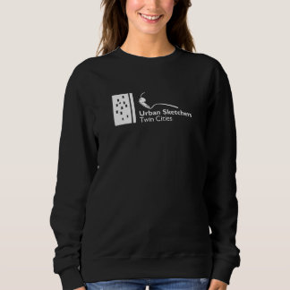 USK TwinCities White Logo Women's Basic Sweatshirt
