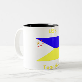 USK/USA Together Two-Tone Coffee Mug