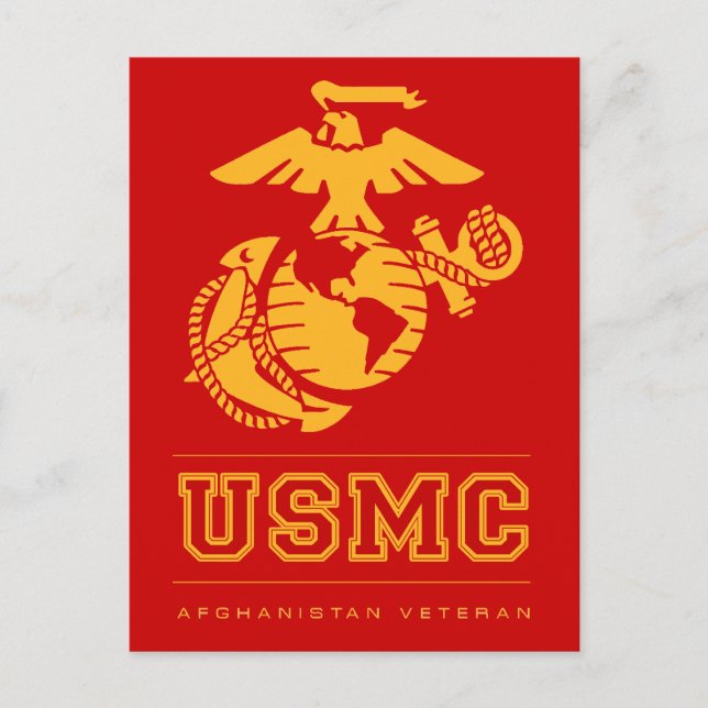USMC Afghanistan Veteran Postcard (Front)
