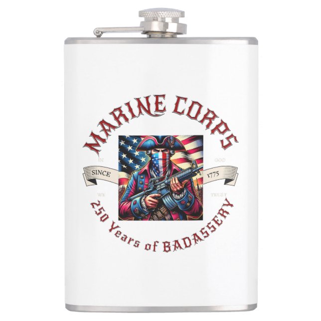 USMC Badassery Flask (Front)