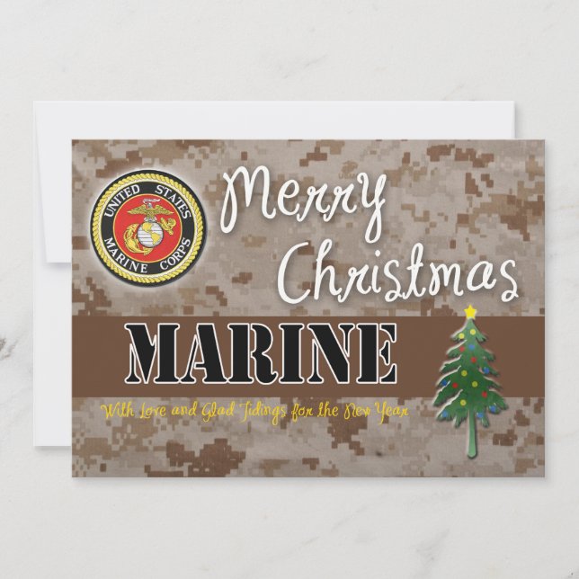 USMC Christmas Card Camo (Front)