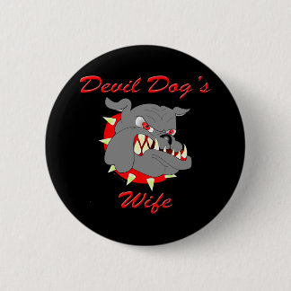 USMC Devil Dog's Wife 6 Cm Round Badge